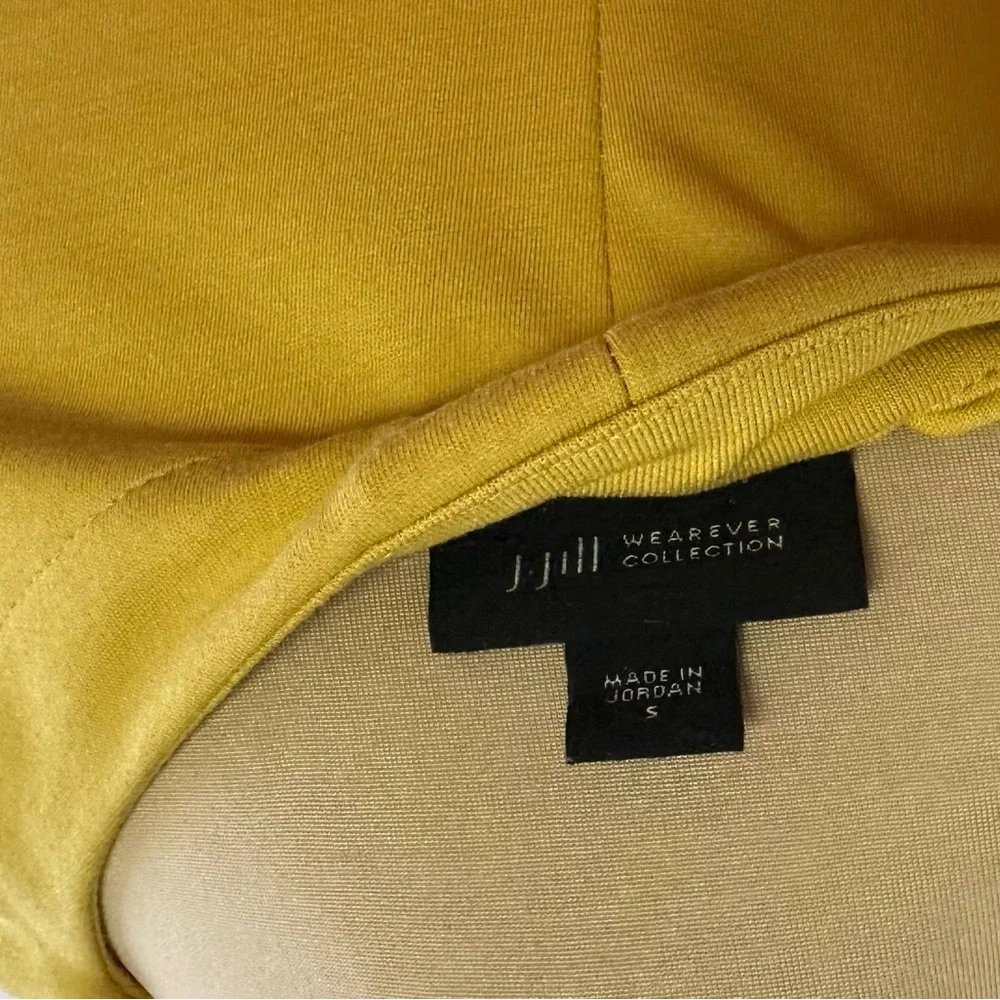 J. Jill Elegant Mustard Yellow Sleeveless Dress - Picture 5 of 6